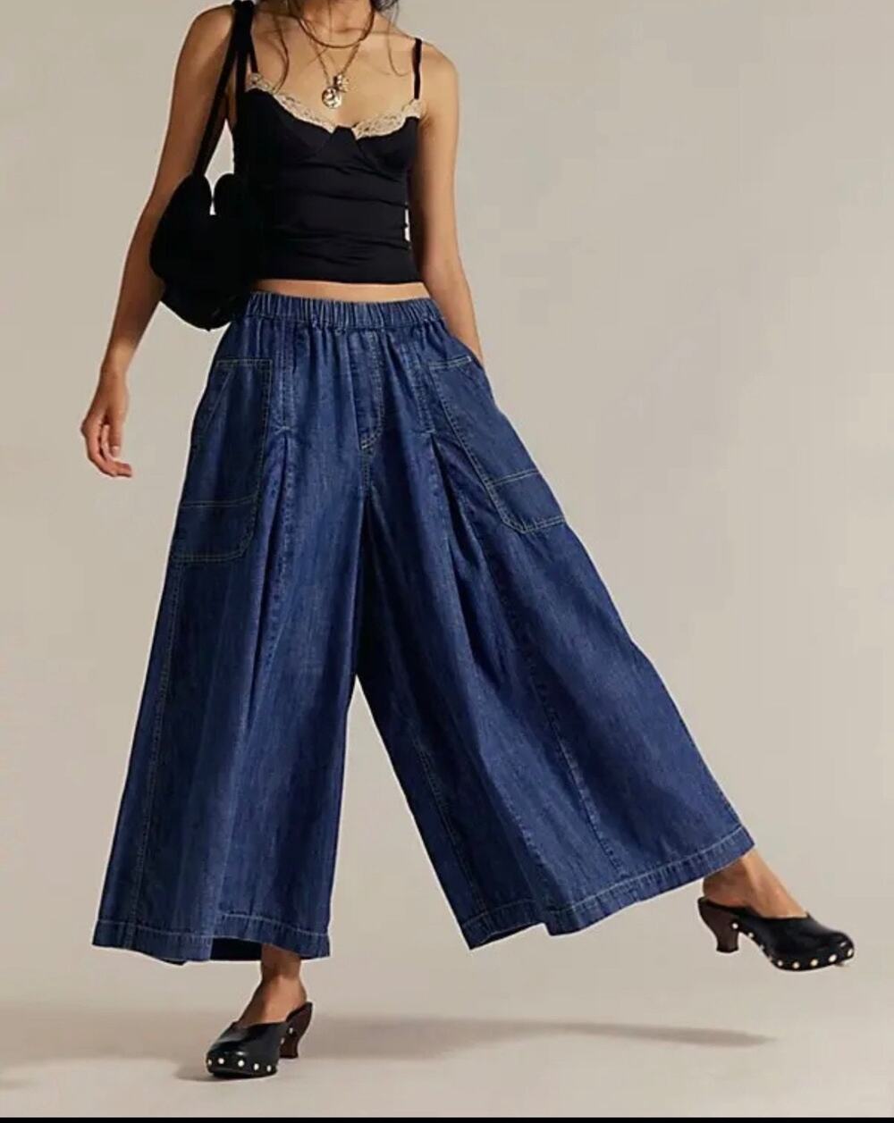 Free People Ludlow Pull-On Culottes, Size M